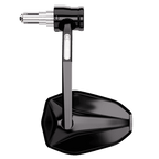 HIGHSIDER pro handlebar end mirror Victory-RIM Black with LED indicator