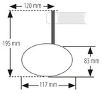 HIGHSIDER pro gidon ucu aynası Victory-RIM Siyah LED sinyal lambalı