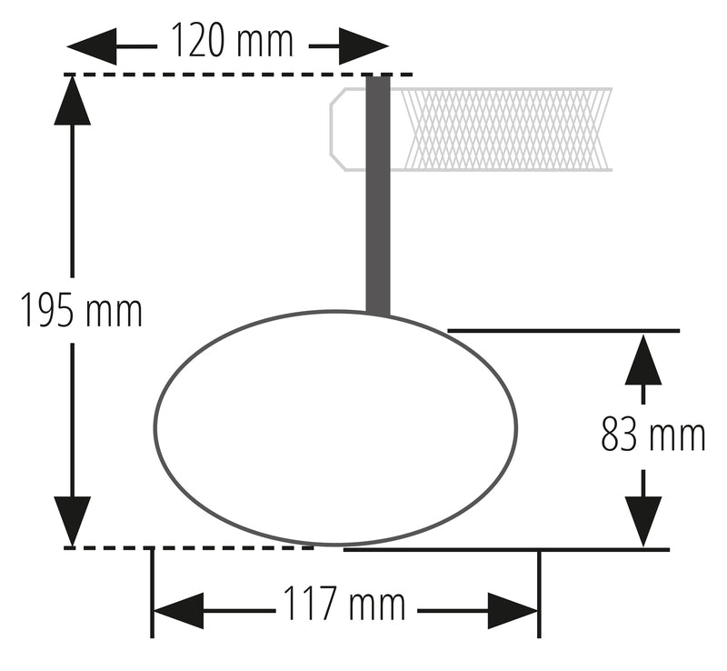HIGHSIDER pro handlebar end mirror Victory-RIM Black with LED indicator