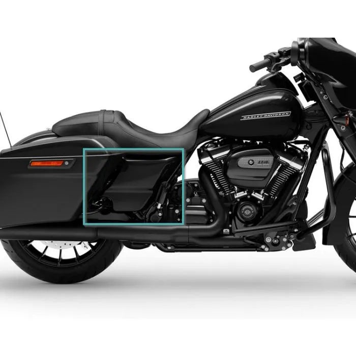 Schwarzes Seitendeckel-Set für Harley-Davidson Touring