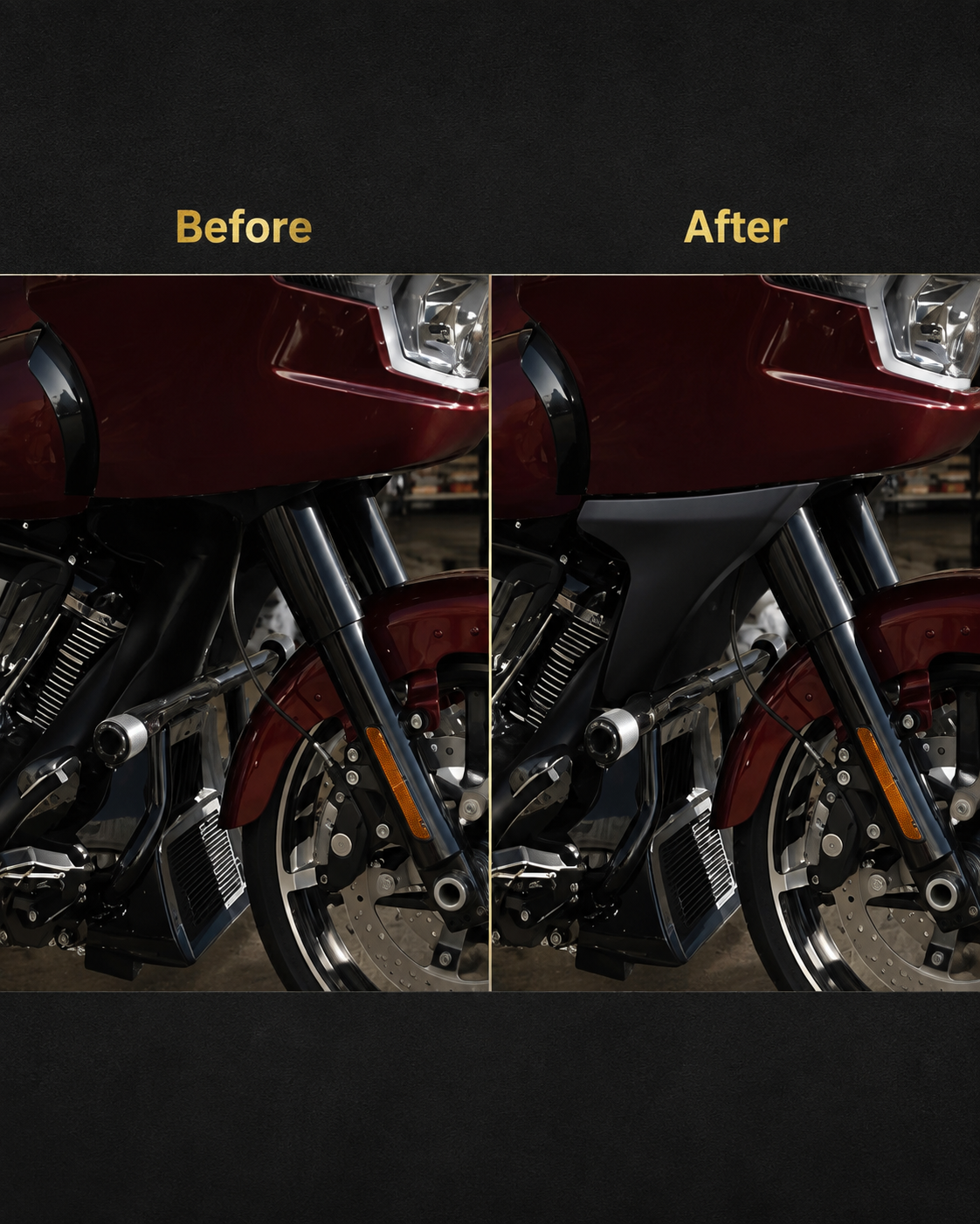 Harley-Davidson Road Glide Seitenverkleidungs-Spoiler-Kit | 2023–2025