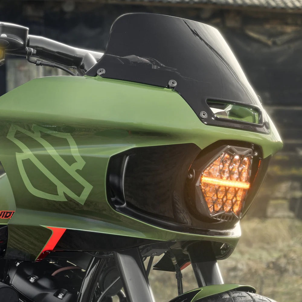 Harley-Davidson FXLRST Low Rider ST 2022–2025 için Honey Comb LED Ön Far