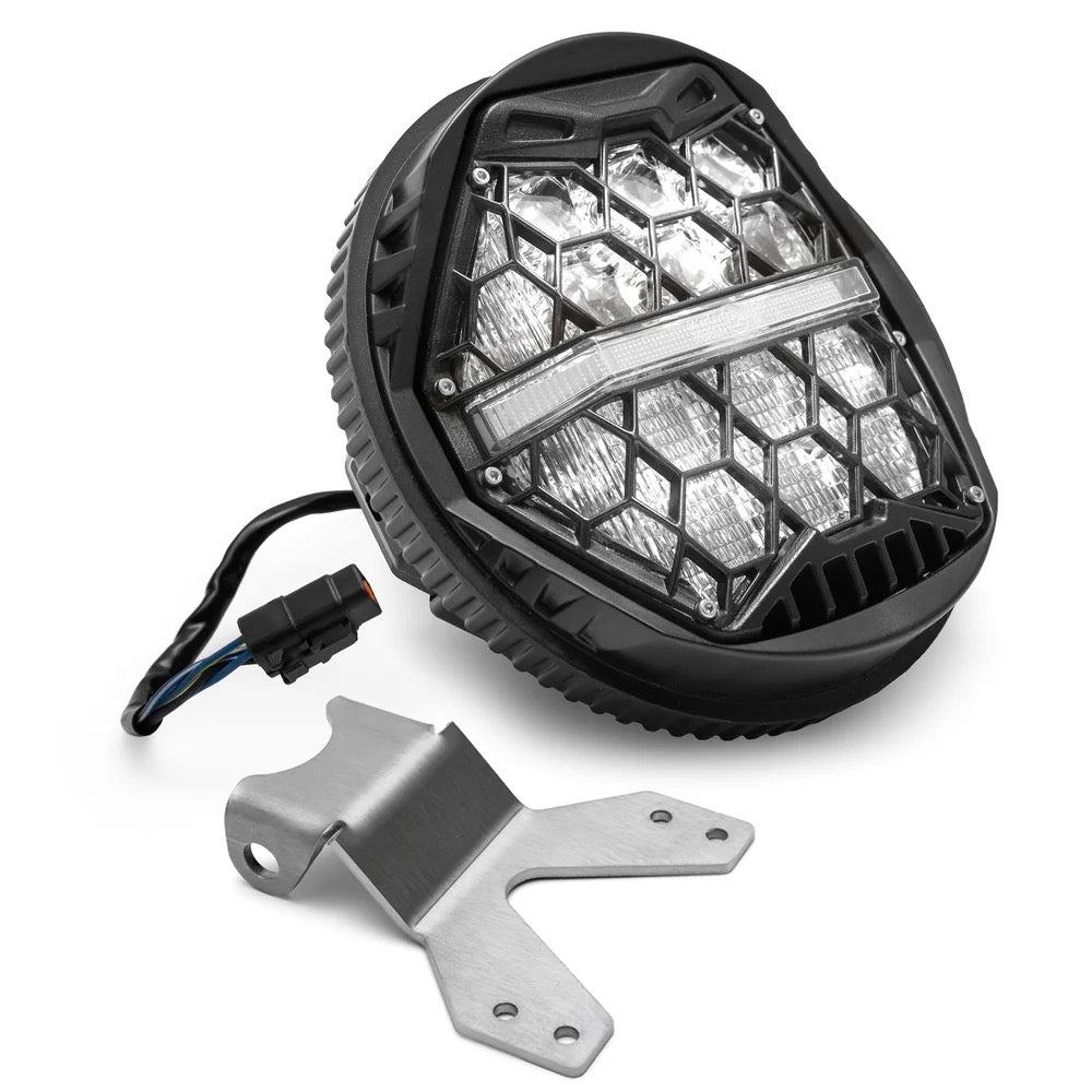 5 3/4" Petek LED Far, Harley Softail FXBB/FXBR/FXLRS için ECE Onaylı