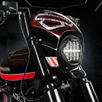 5 3/4" Petek LED Far, Harley Softail FXBB/FXBR/FXLRS için ECE Onaylı