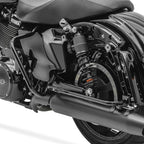 Harley Davidson Touring 14-26 için uygun, koruma demirli, siyah bagaj taşıyıcı