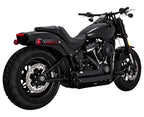Vance & Hines Shortshots Staggered PCX siyah/krom