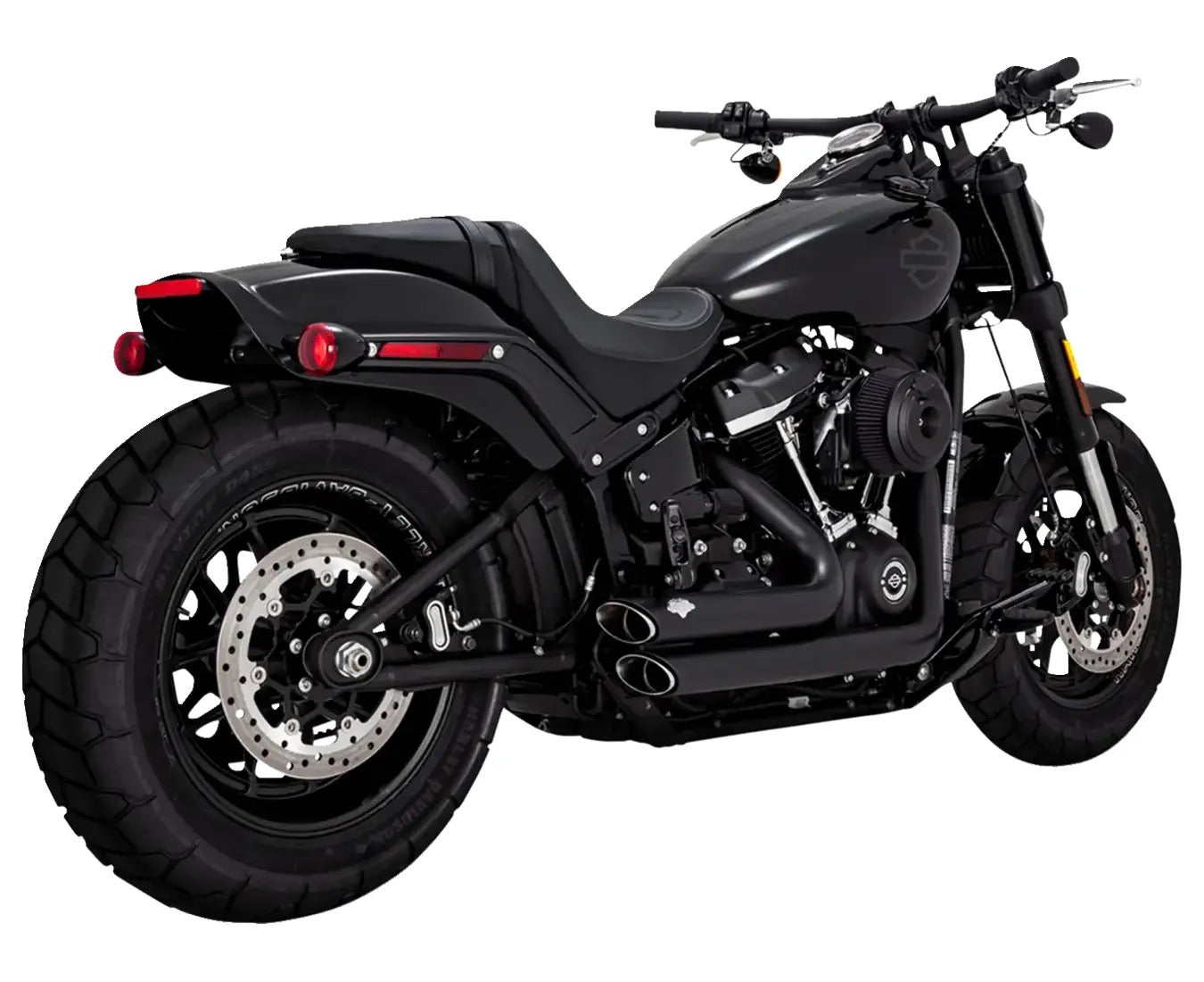 Vance & Hines Shortshots Staggered PCX siyah/krom